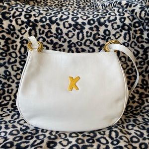 Paloma Picasso Vintage Shoulder Bag white